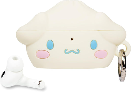 Airpods Pro 2 Case [Hello Kitty and Friends] – [Steamed Bun Series] Silicone Protective Cover [Carabiner Clip Included] [Wireless Charging Compatible] – Cinnamoroll